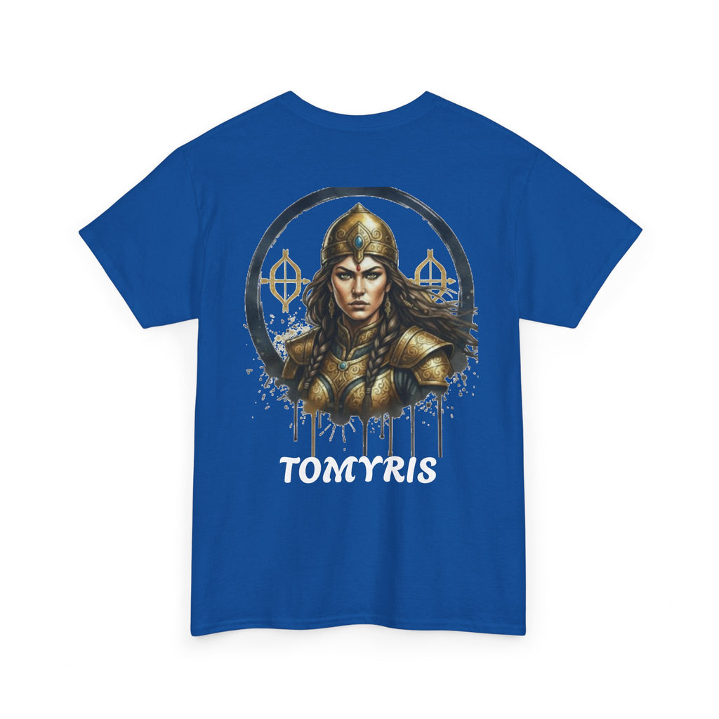 Titre produit : T-Shirt Tomyris — La Reine qui Tua Cyrus