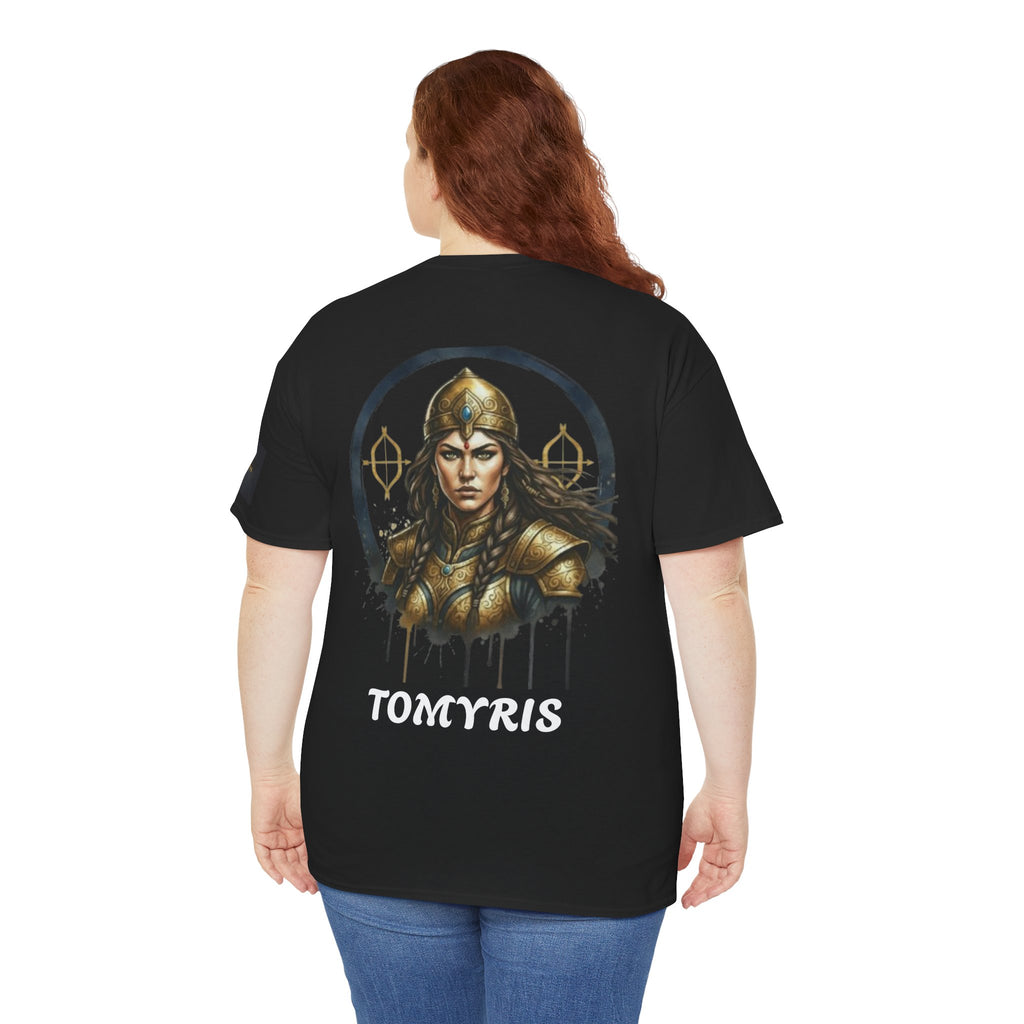 Titre produit : T-Shirt Tomyris — La Reine qui Tua Cyrus