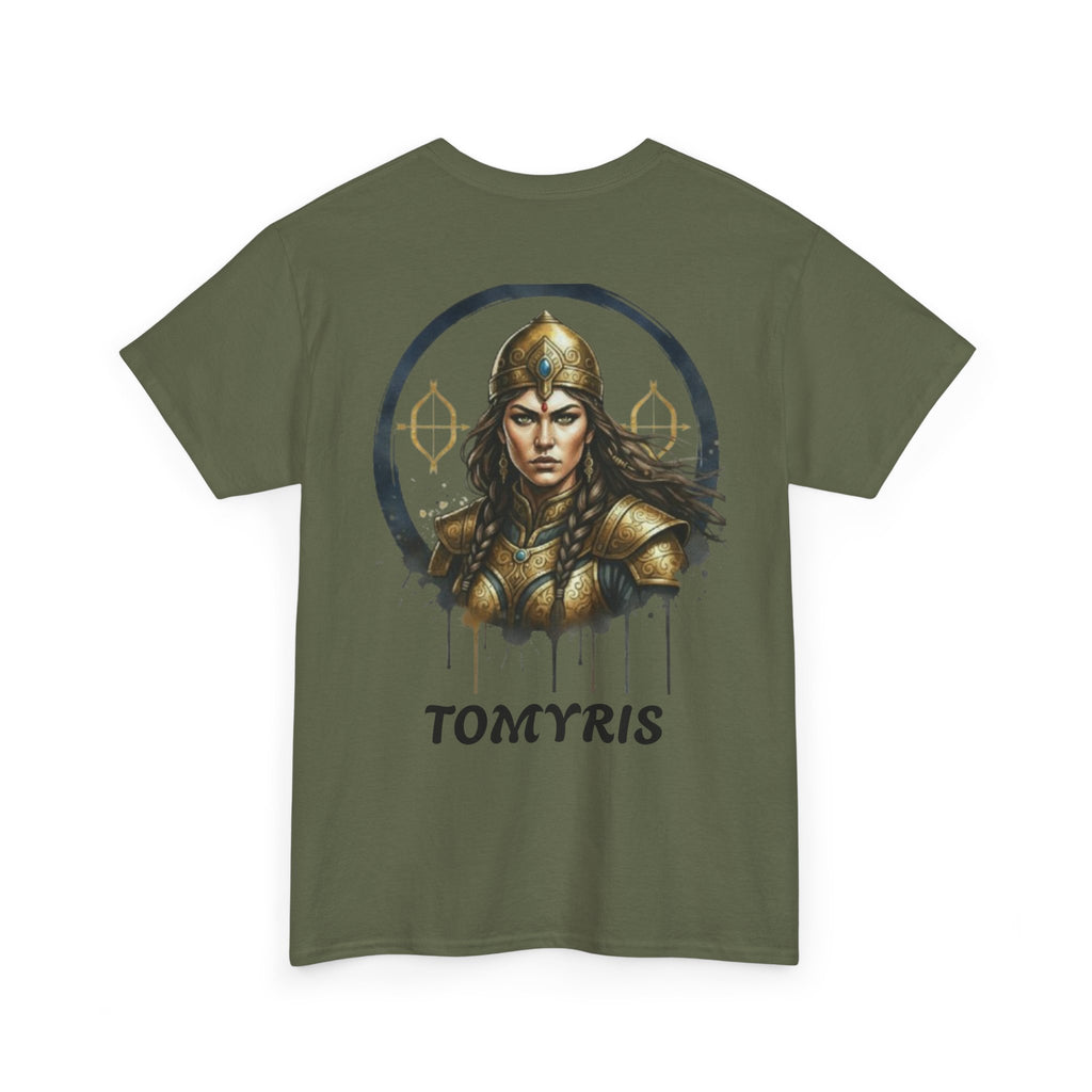 Titre produit : T-Shirt Tomyris — La Reine qui Tua Cyrus