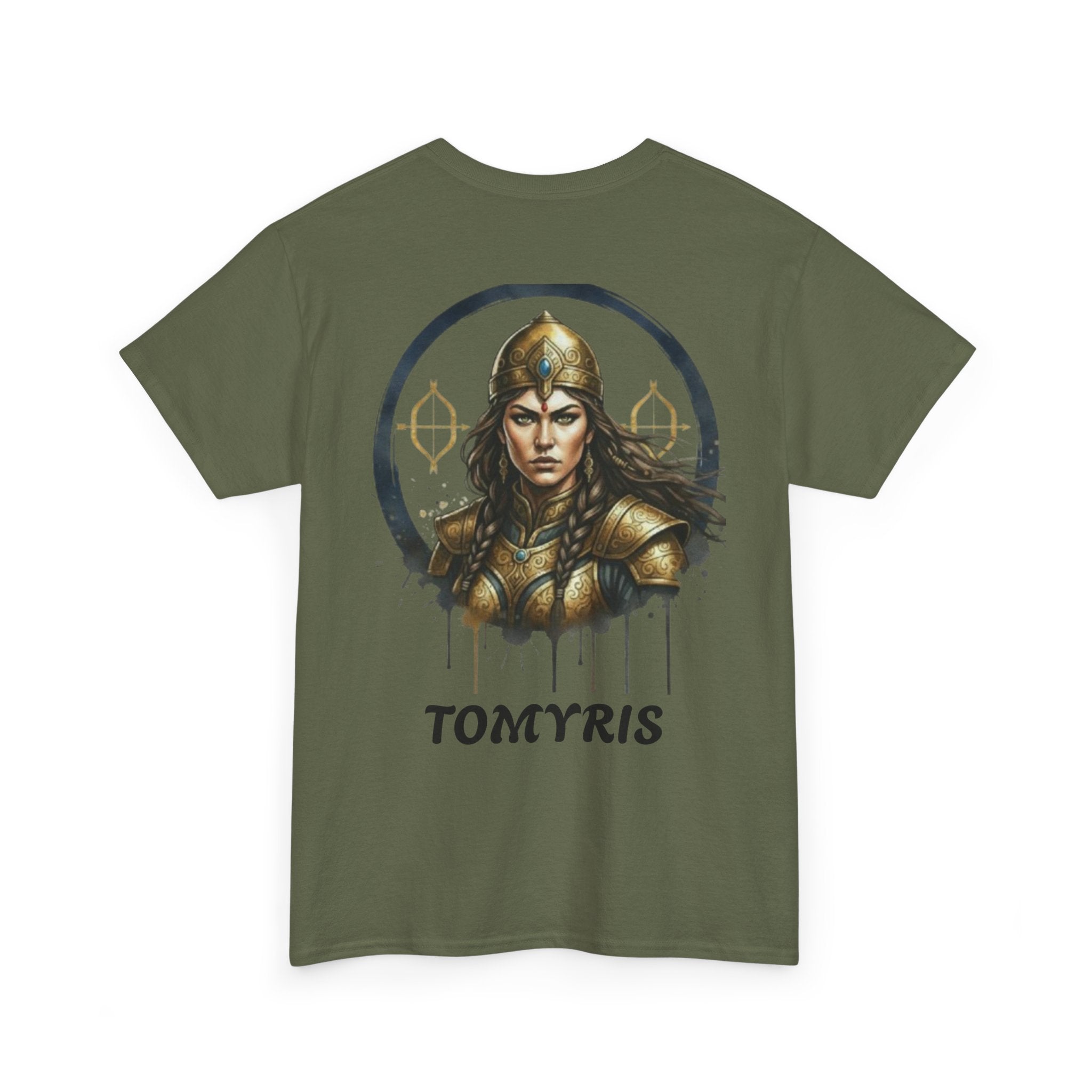 Titre produit : T-Shirt Tomyris — La Reine qui Tua Cyrus