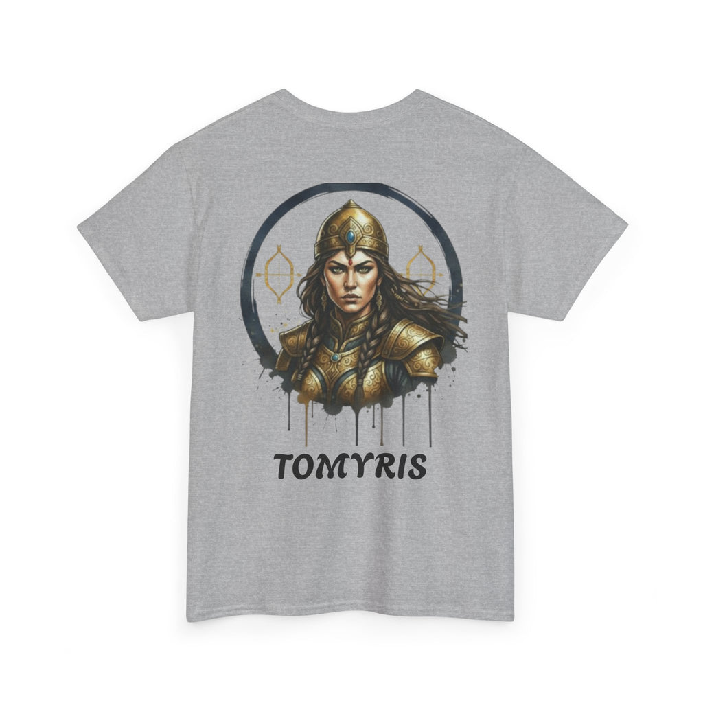 Titre produit : T-Shirt Tomyris — La Reine qui Tua Cyrus