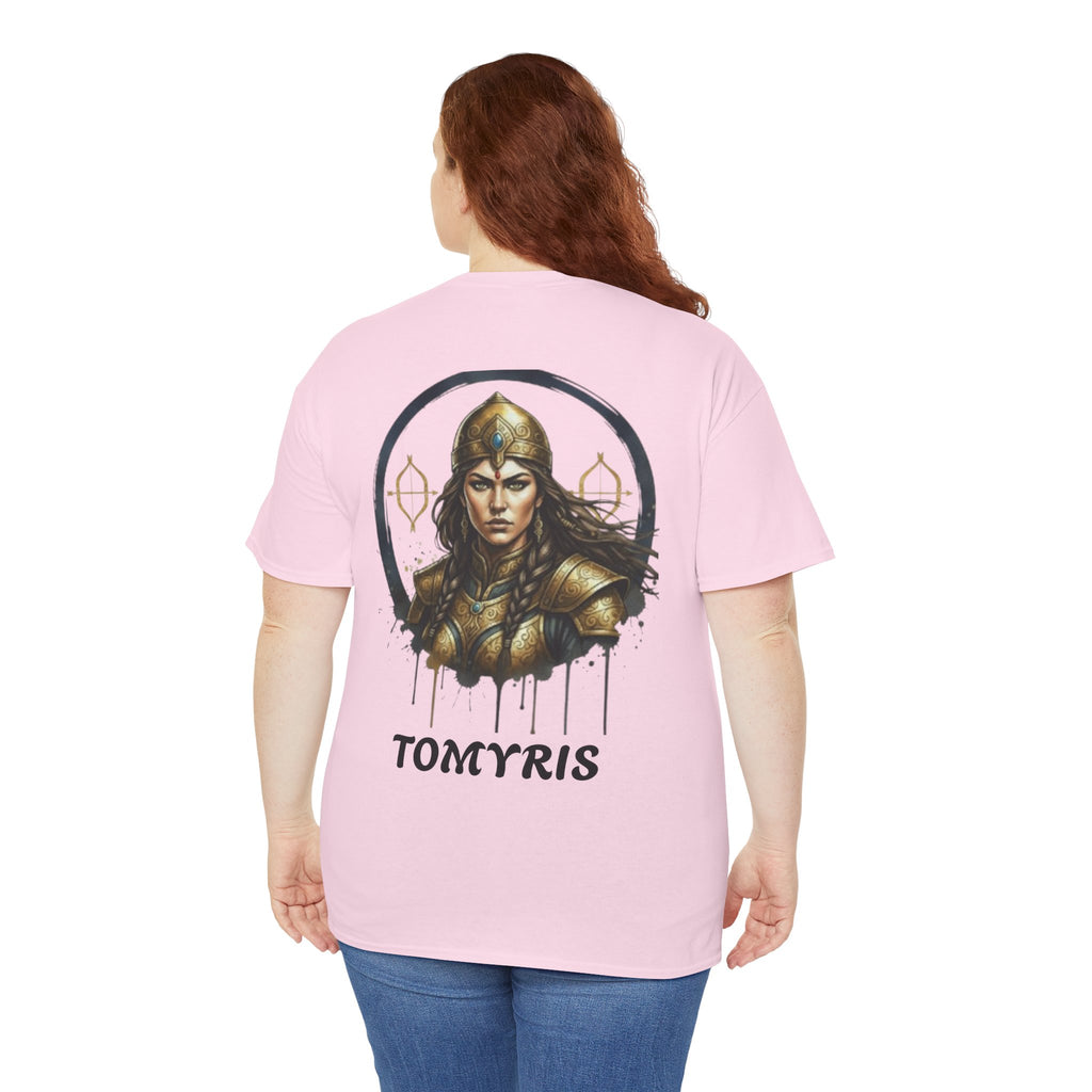 Titre produit : T-Shirt Tomyris — La Reine qui Tua Cyrus