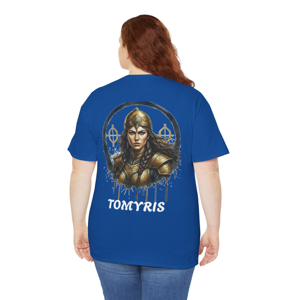 Titre produit : T-Shirt Tomyris — La Reine qui Tua Cyrus