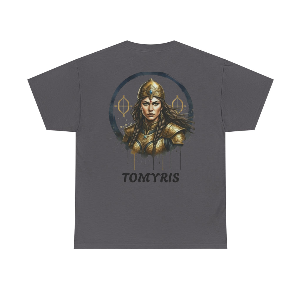 Titre produit : T-Shirt Tomyris — La Reine qui Tua Cyrus