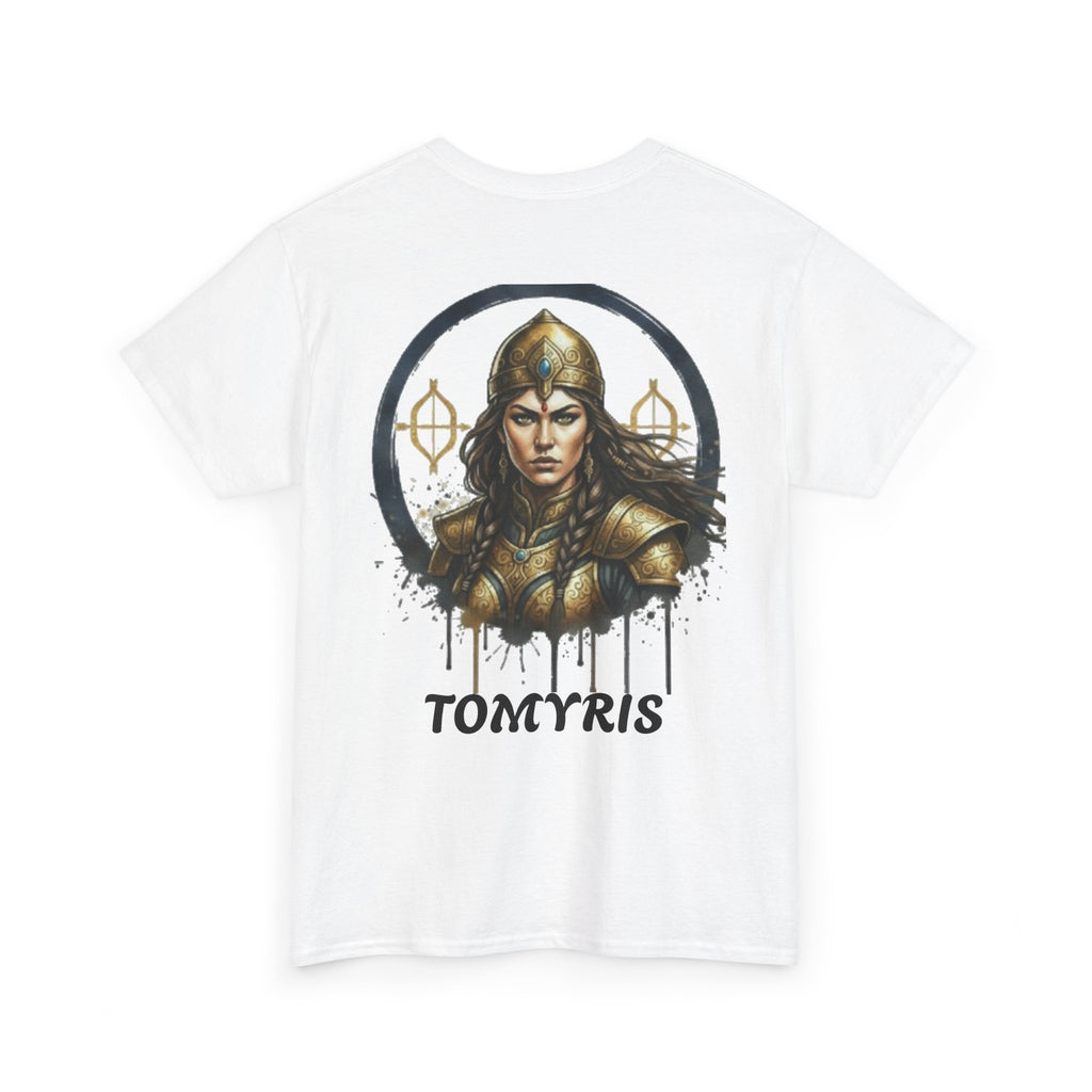 Titre produit : T-Shirt Tomyris — La Reine qui Tua Cyrus