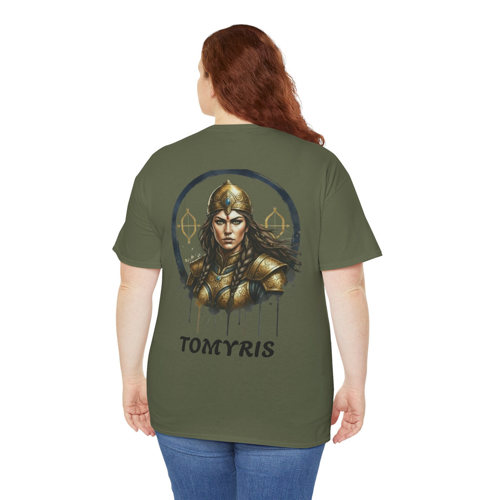 Titre produit : T-Shirt Tomyris — La Reine qui Tua Cyrus