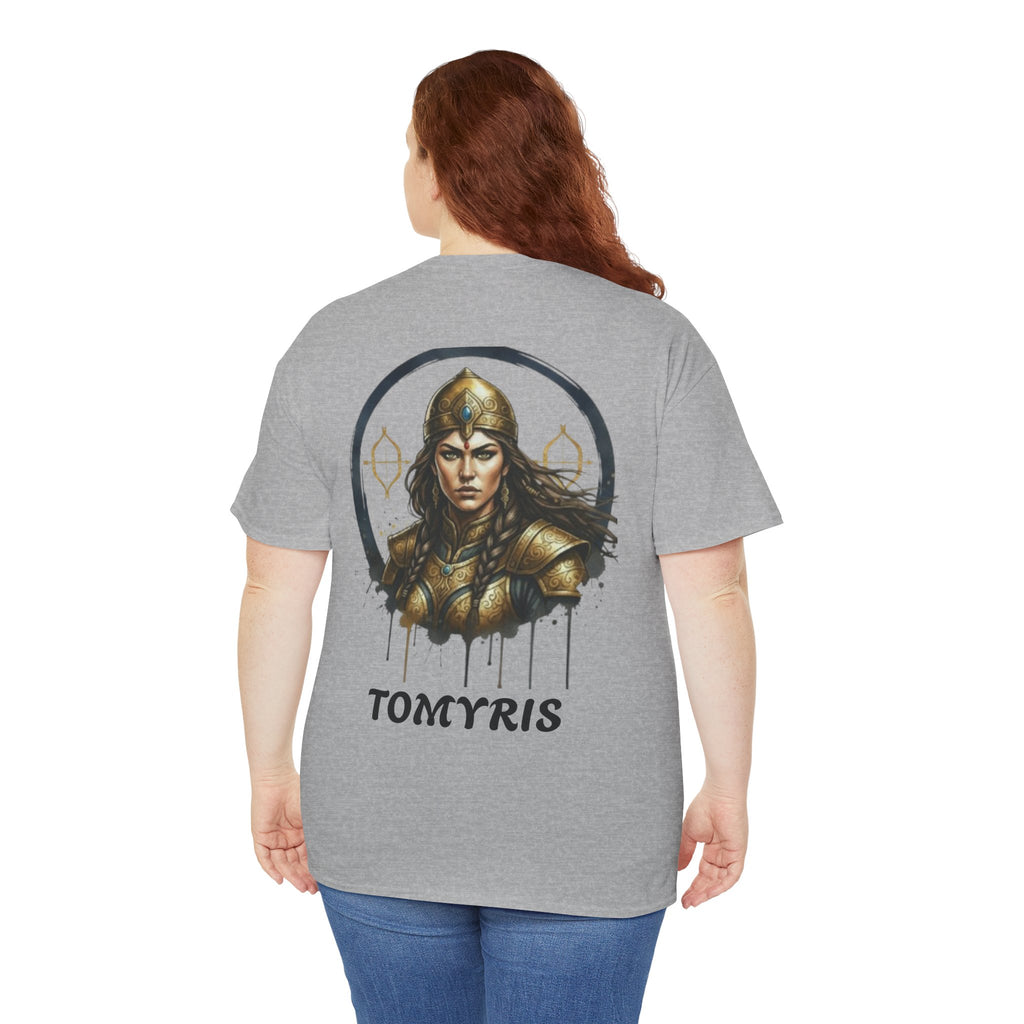 Titre produit : T-Shirt Tomyris — La Reine qui Tua Cyrus