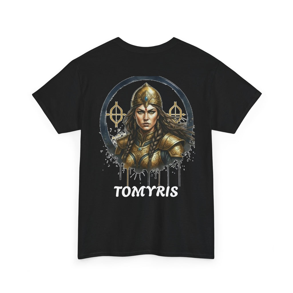 Titre produit : T-Shirt Tomyris — La Reine qui Tua Cyrus