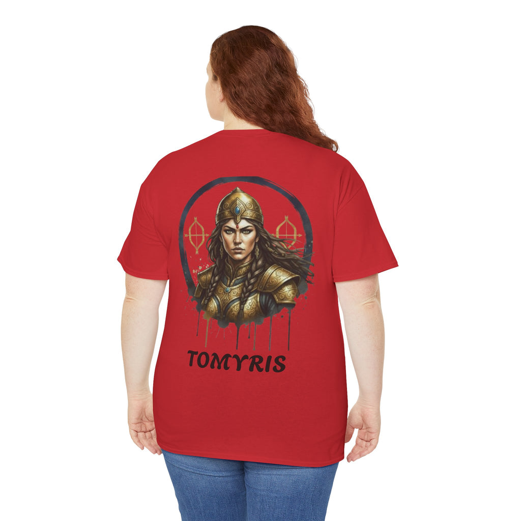 Titre produit : T-Shirt Tomyris — La Reine qui Tua Cyrus