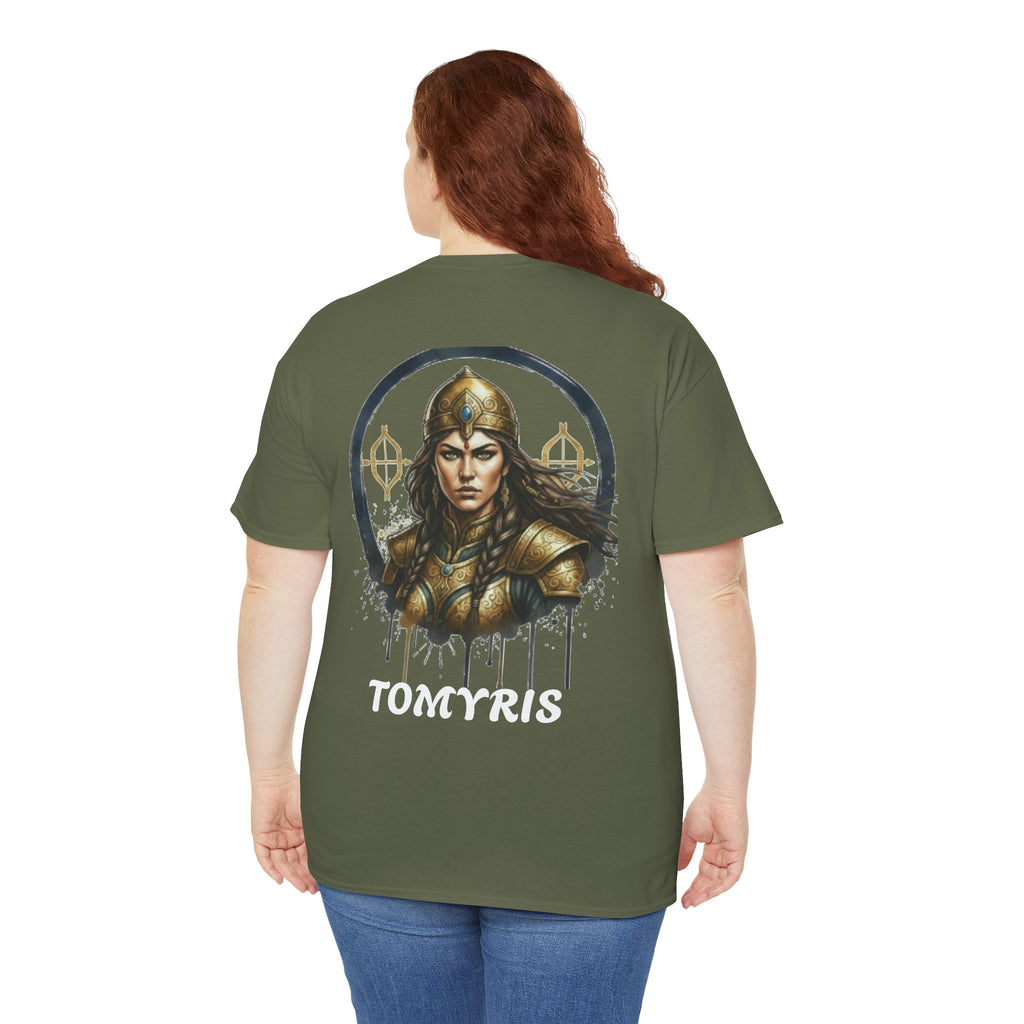 Titre produit : T-Shirt Tomyris — La Reine qui Tua Cyrus